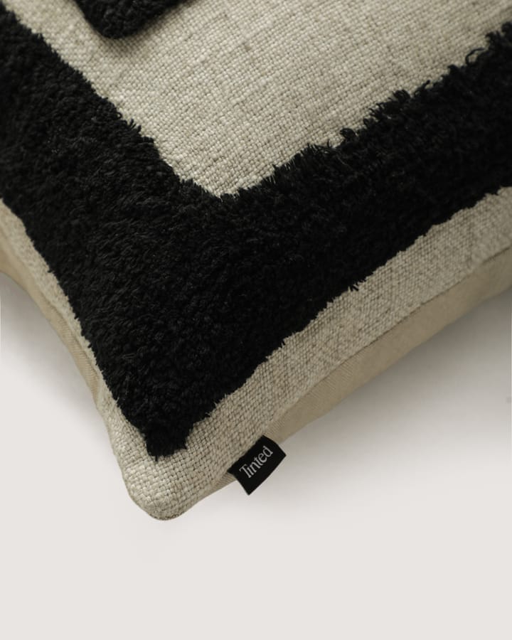 Coussin Franck 55x55 cm, Black-white Tinted