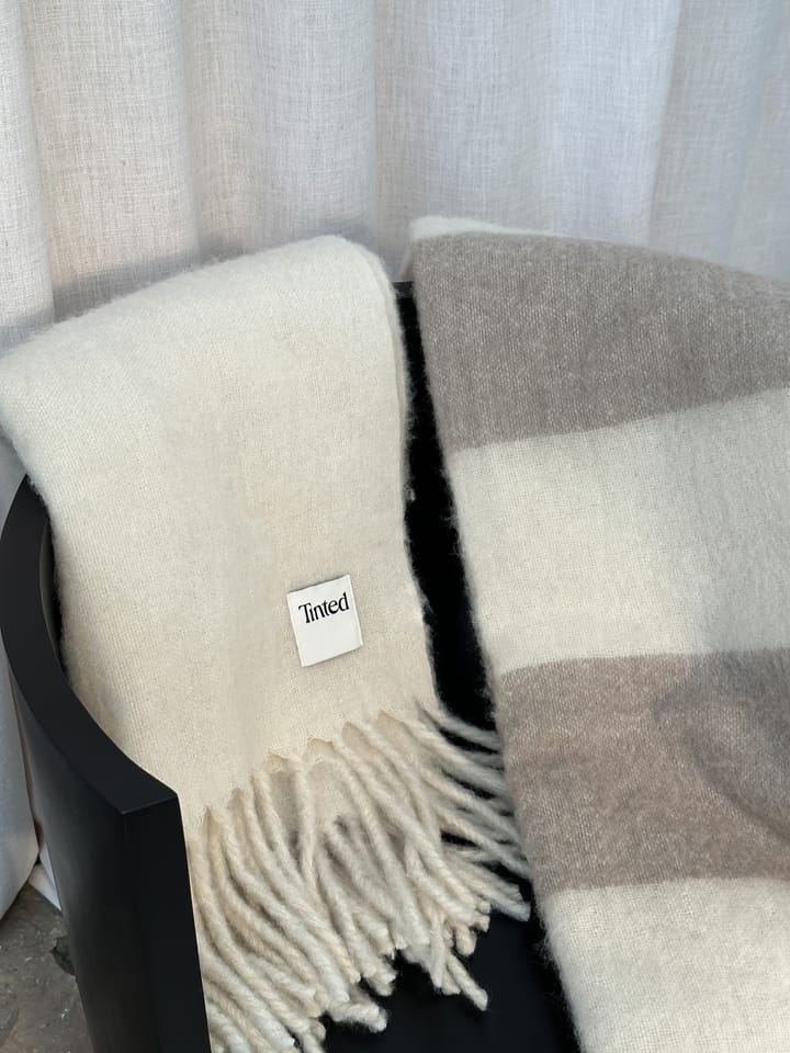 Plaid en laine Hemple 130x170 cm - Beige-offwhite - Tinted