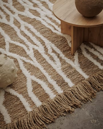 Tapis en jute Wahl 170x240 cm - Brown-offwhite - Tinted