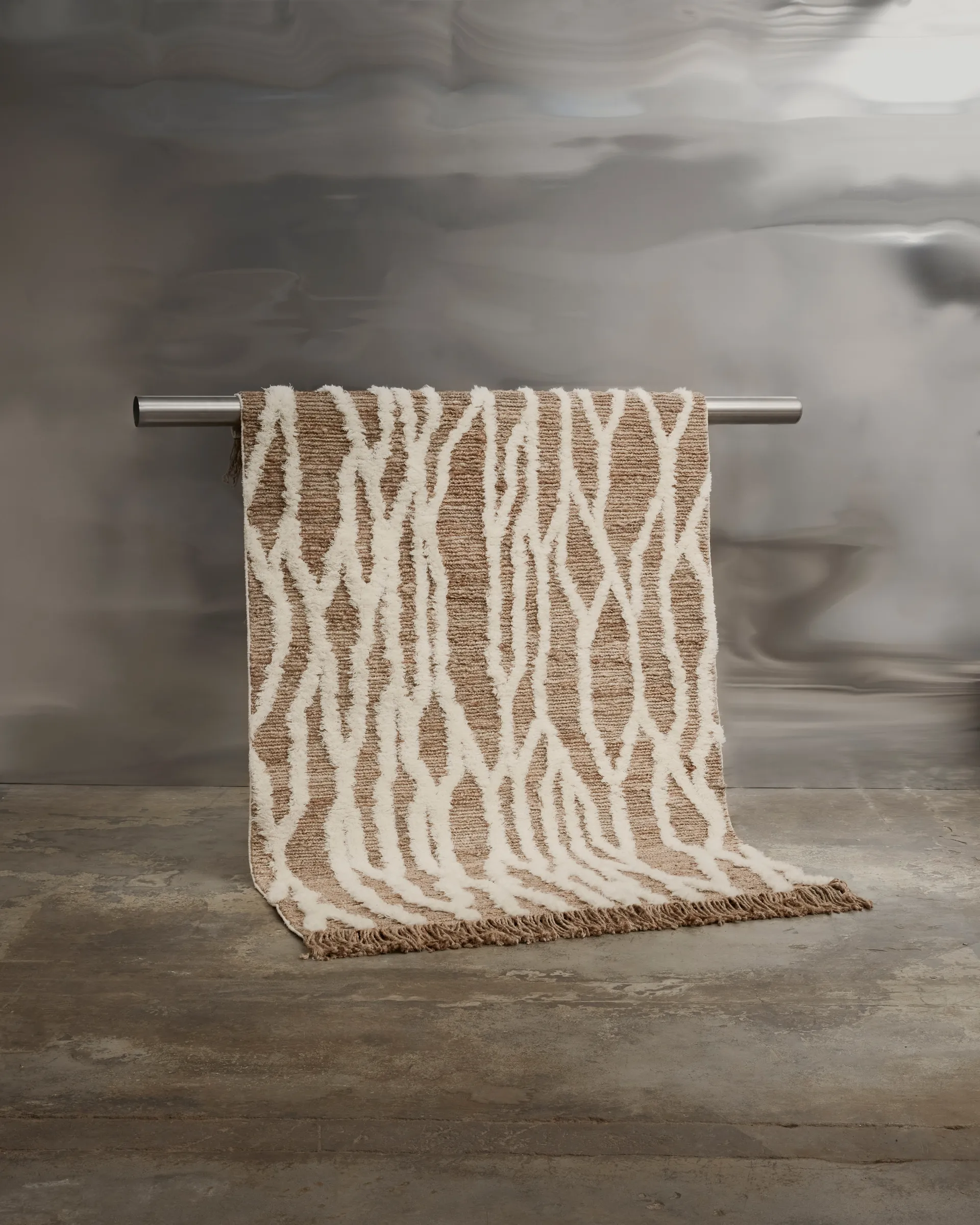 Tapis en jute Wahl 200x300 cm, Brown-offwhite Tinted