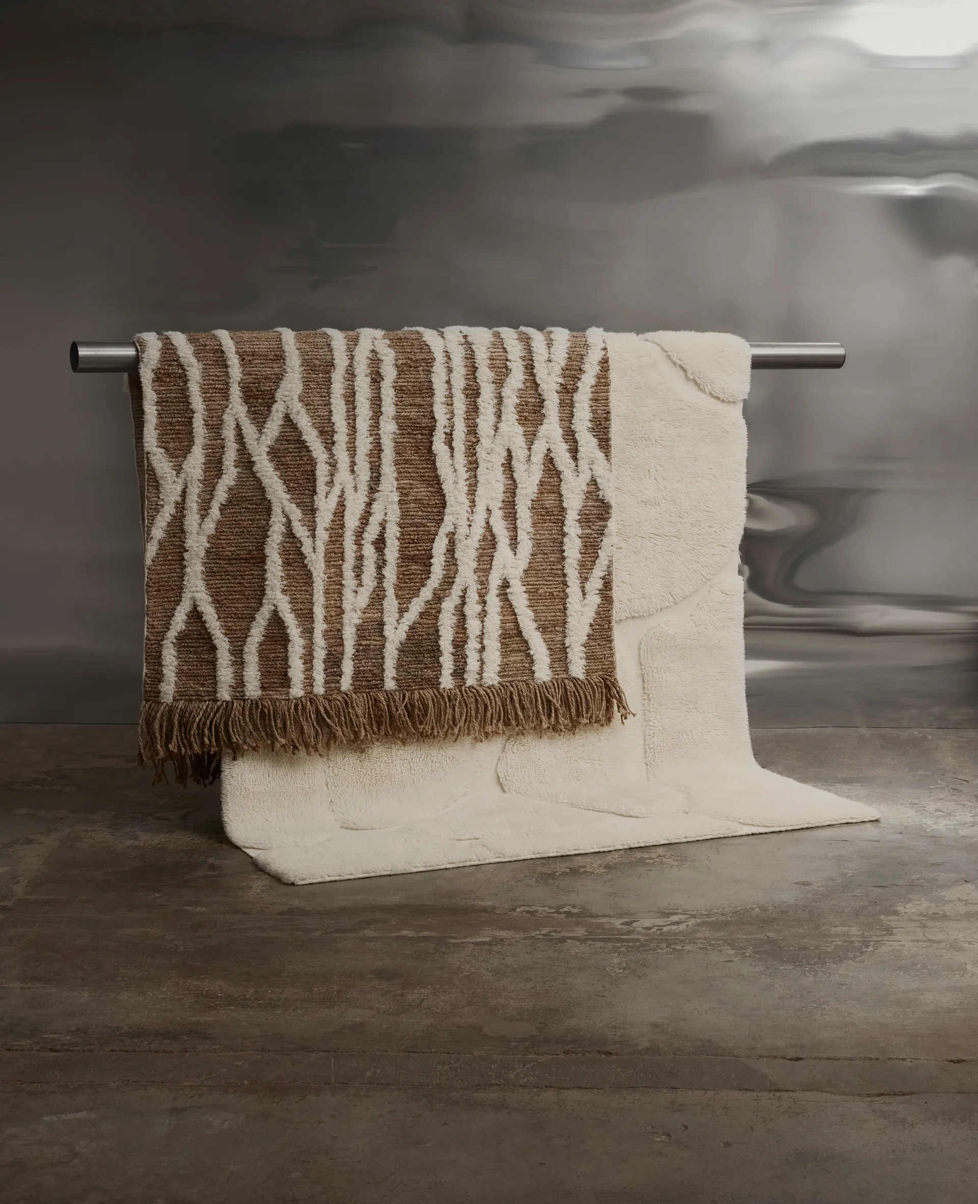 Tapis en jute Wahl 200x300 cm, Brown-offwhite Tinted