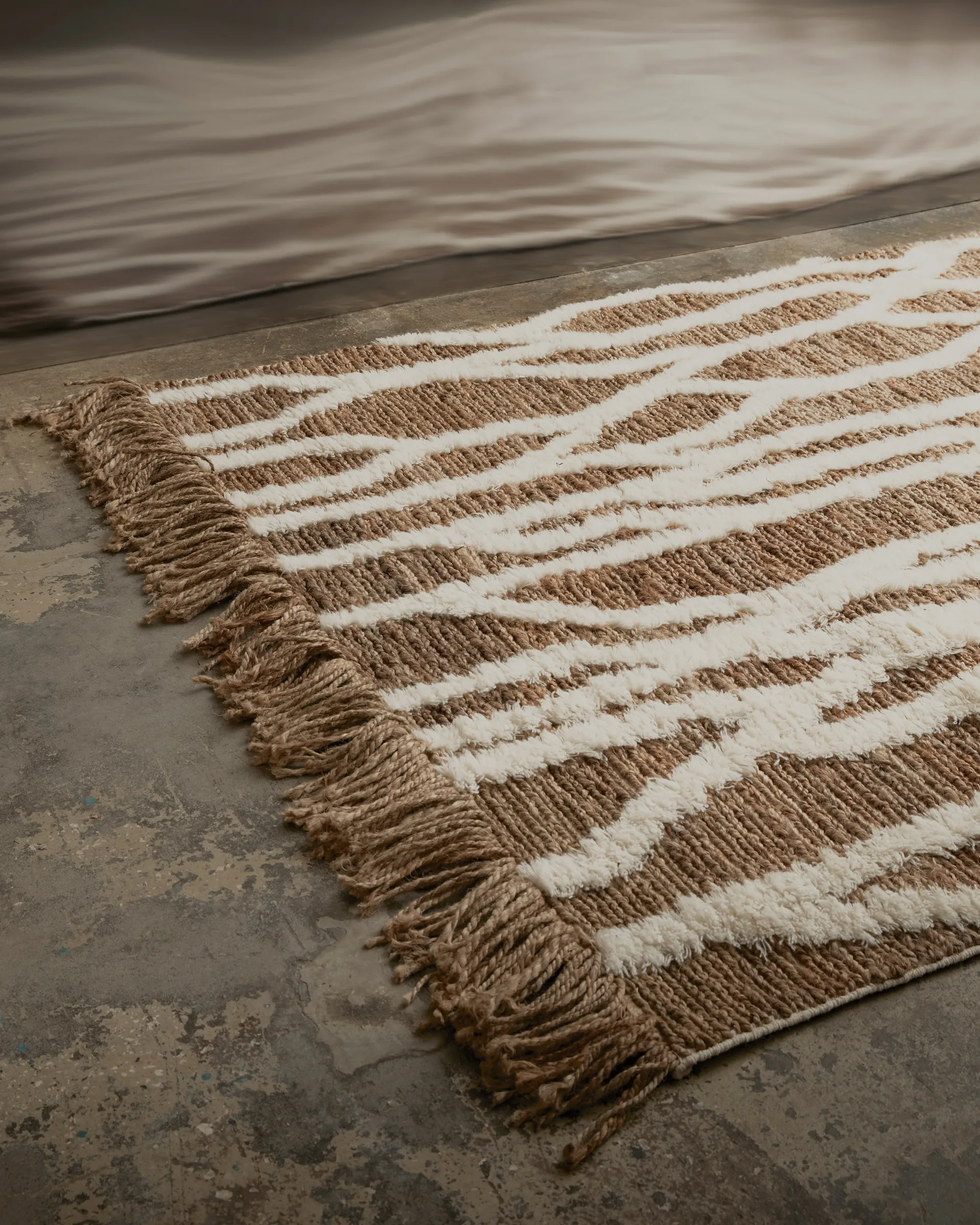 Tapis en jute Wahl 200x300 cm, Brown-offwhite Tinted
