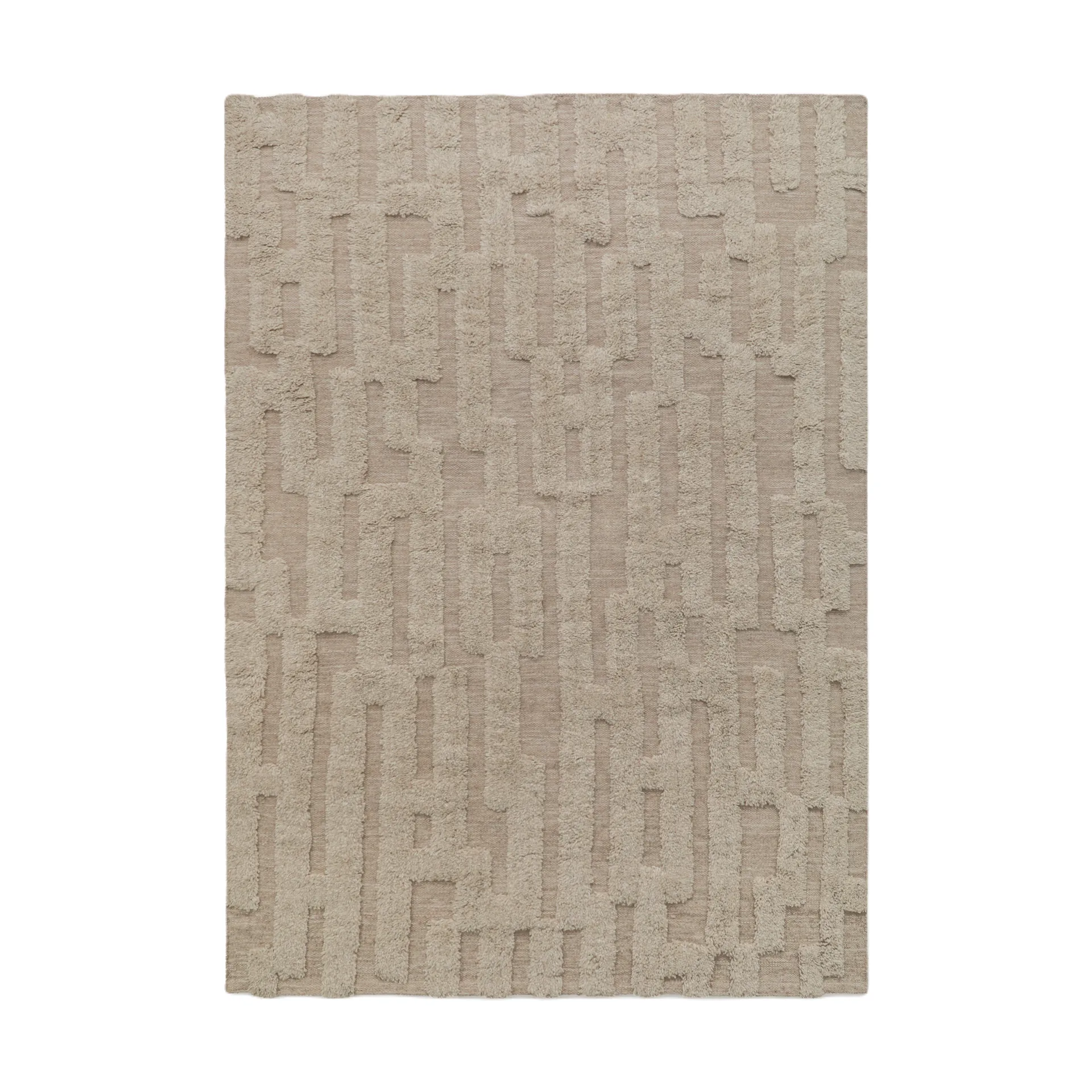 Tapis en laine Bielke 160x230 cm, Beige-melange Tinted
