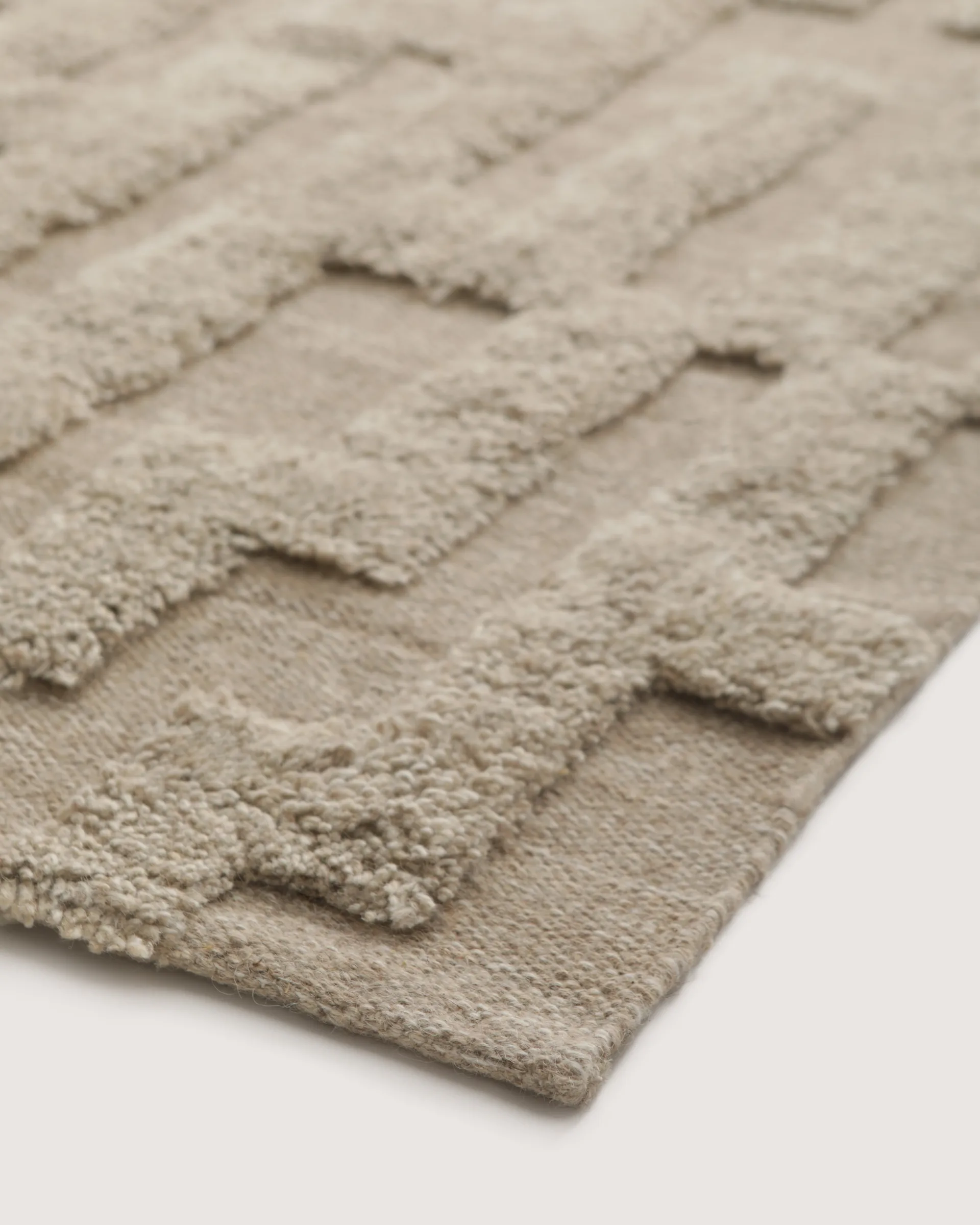 Tapis en laine Bielke 160x230 cm, Beige-melange Tinted