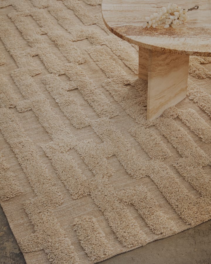 Tapis en laine Bielke 160x230 cm, Beige-melange Tinted