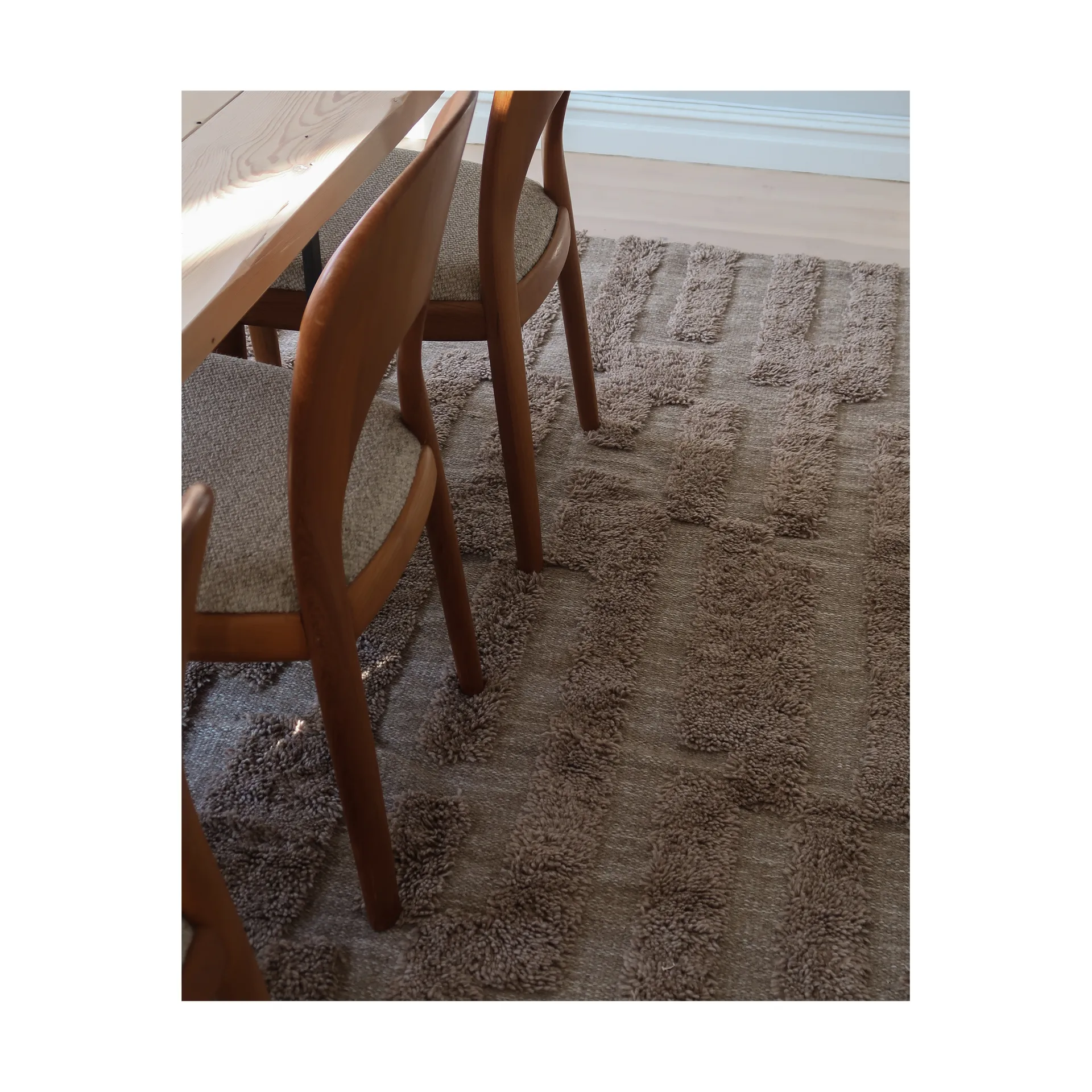 Tapis en laine Bielke 300x400 cm, Dark beige Tinted