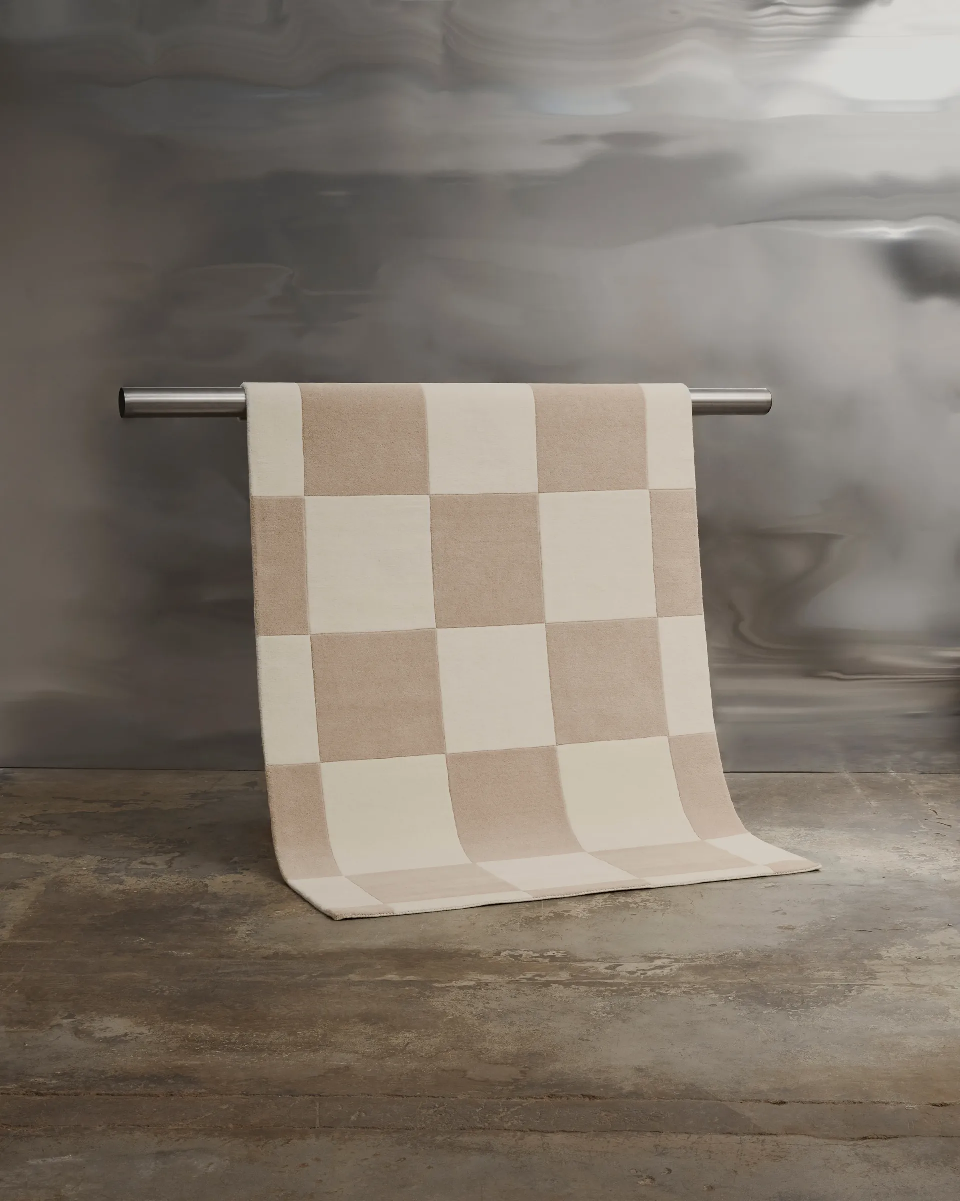 Tapis en laine Hafstrom 250x350 cm, Beige-white Tinted
