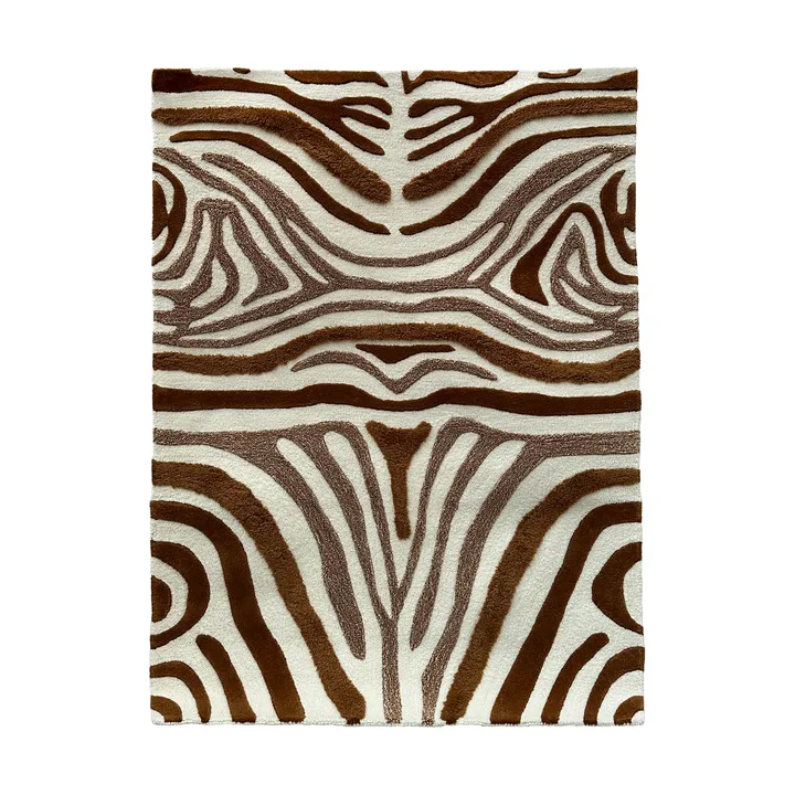 Tapis en laine Jepson 130x180 cm - Brown-off white - Tinted