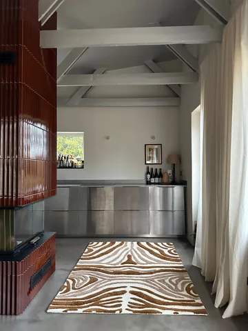 Tapis en laine Jepson 130x180 cm - Brown-off white - Tinted