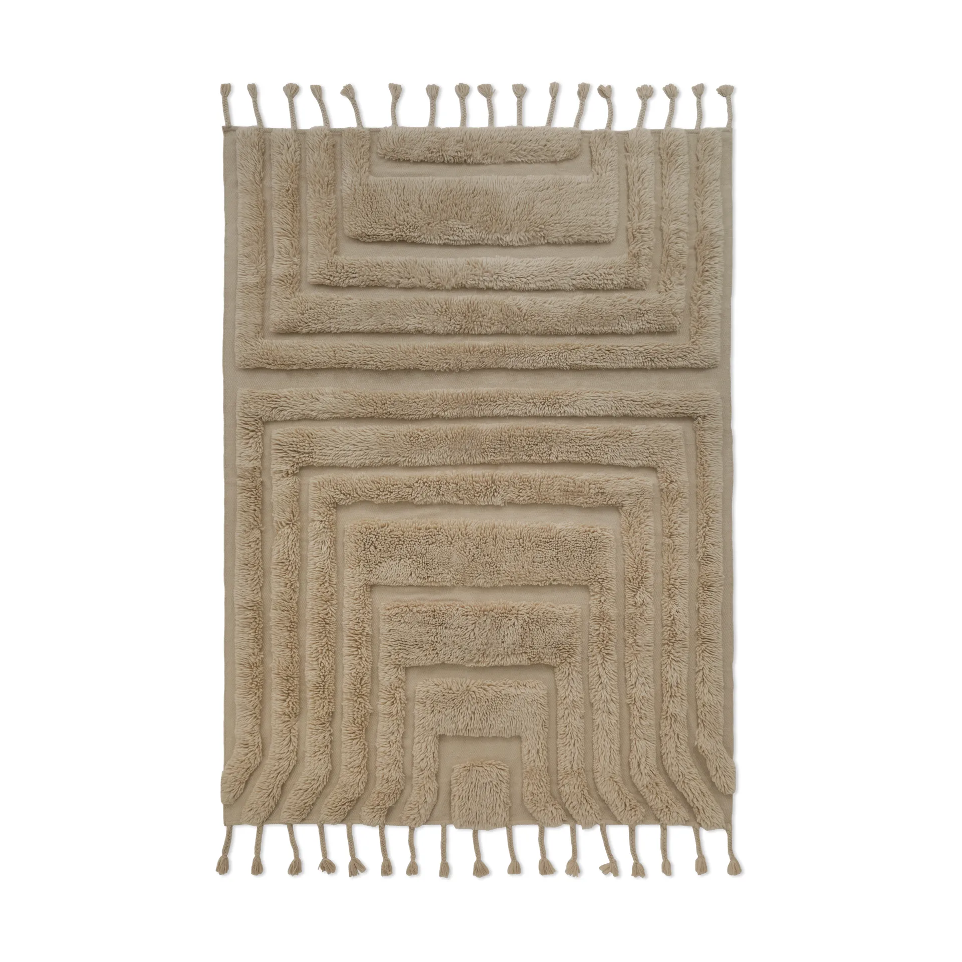 Tapis en laine Kask 200x300 cm, Beige Tinted