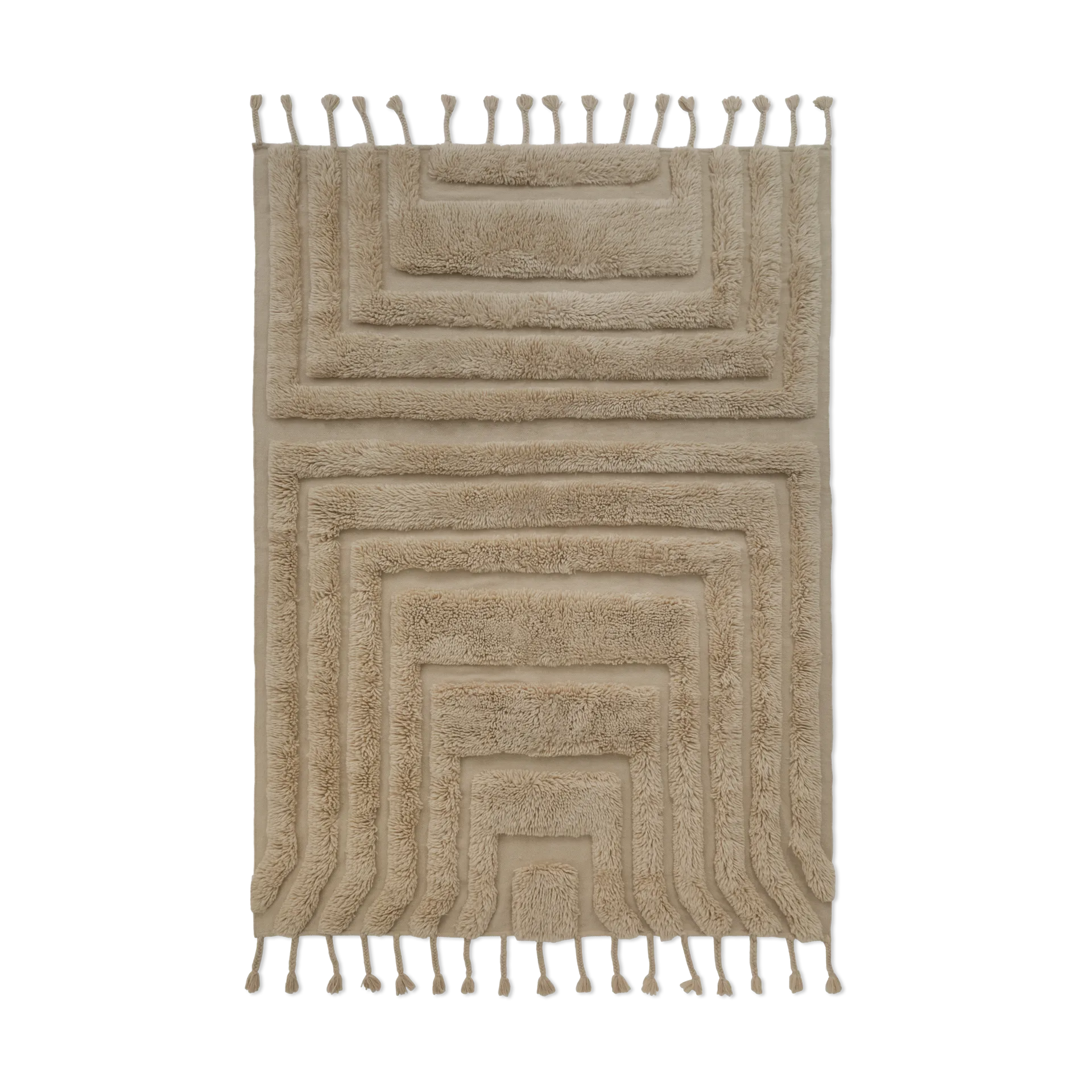 Tapis en laine Kask 250x350 cm, Beige Tinted