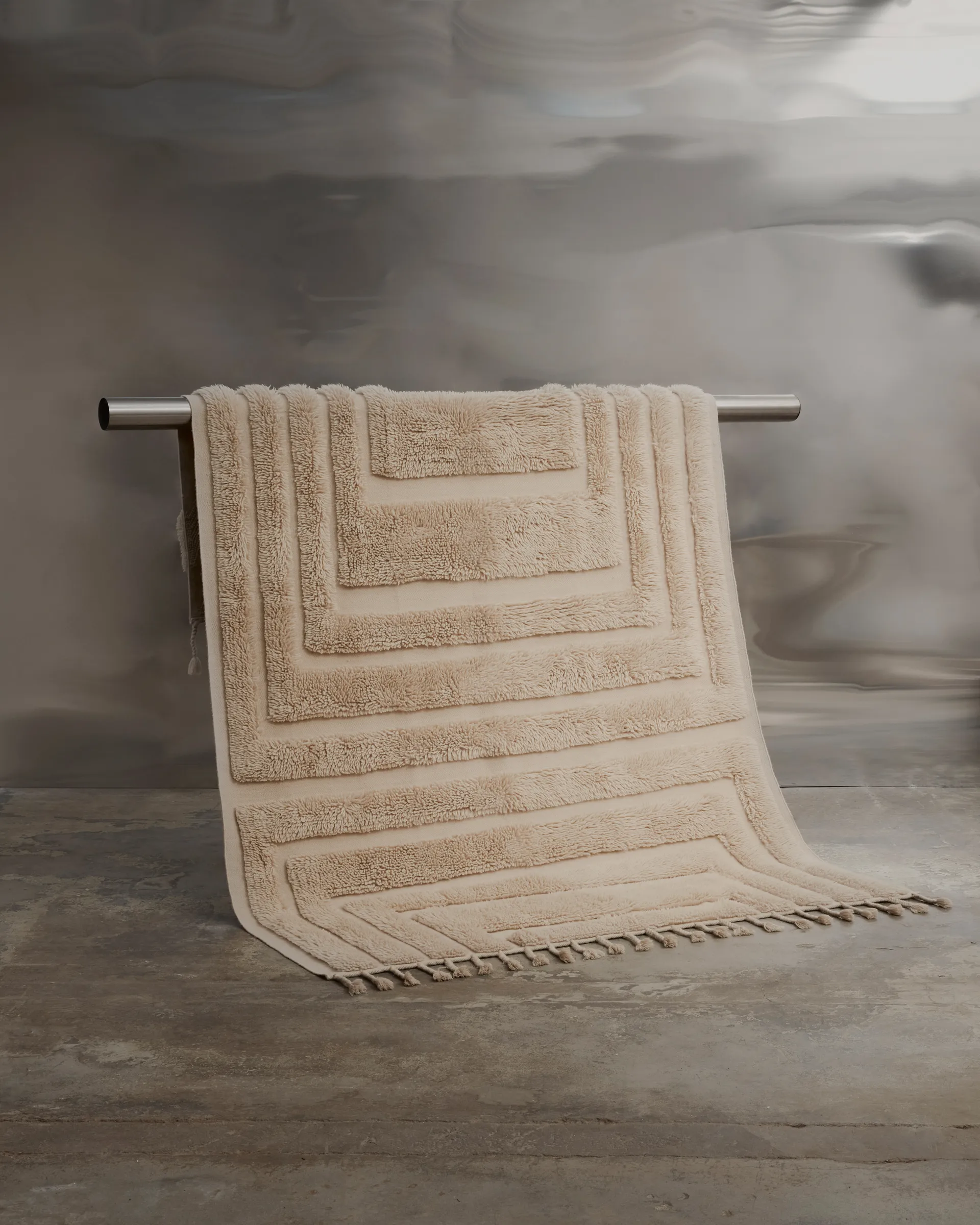 Tapis en laine Kask 250x350 cm, Beige Tinted
