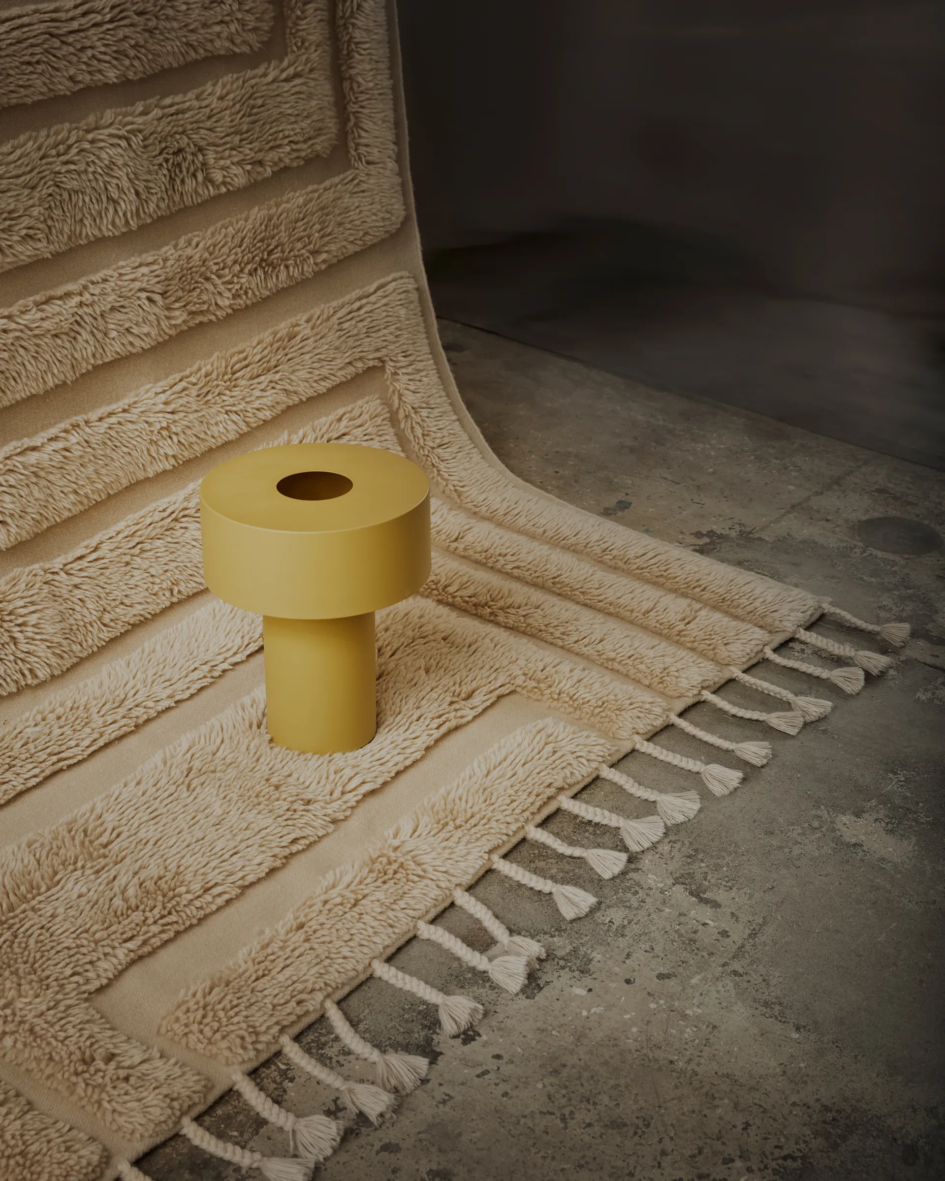 Tapis en laine Kask 300x400 cm, Beige Tinted