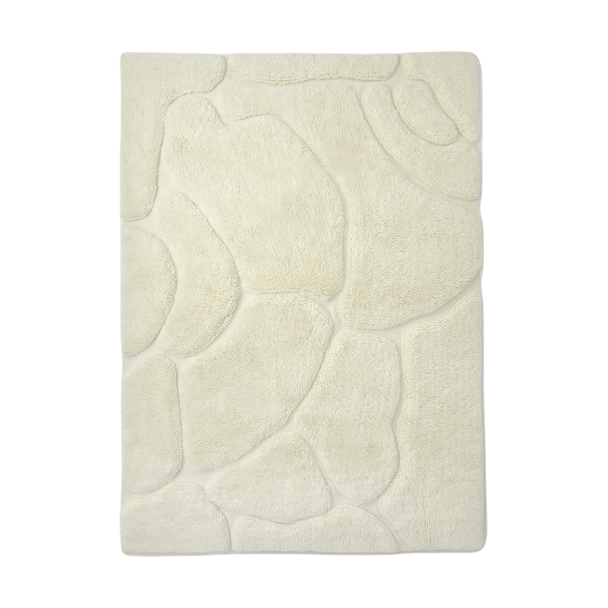 Tinted Tapis en laine Kullin 170x240 cm Offwhite | Design Scandinave | Tapis épais | Blanc