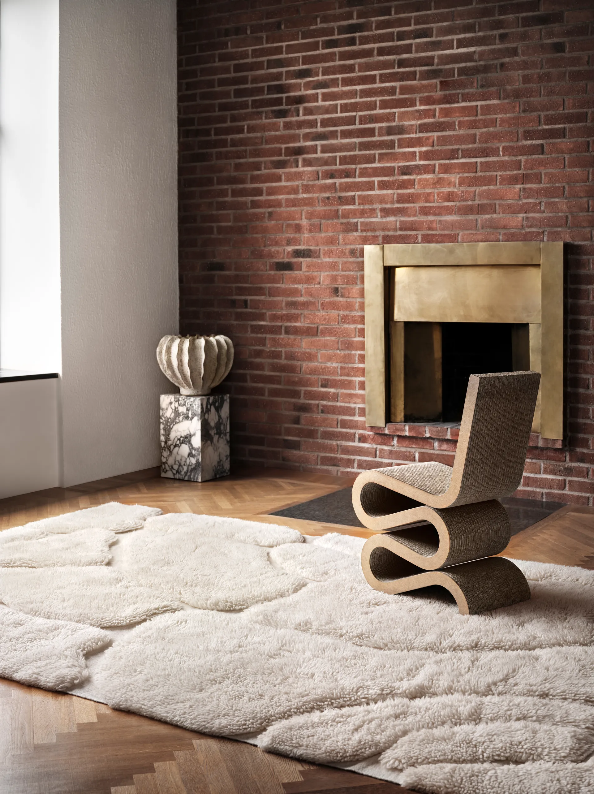 Tapis en laine Kullin 200x300 cm, Offwhite Tinted