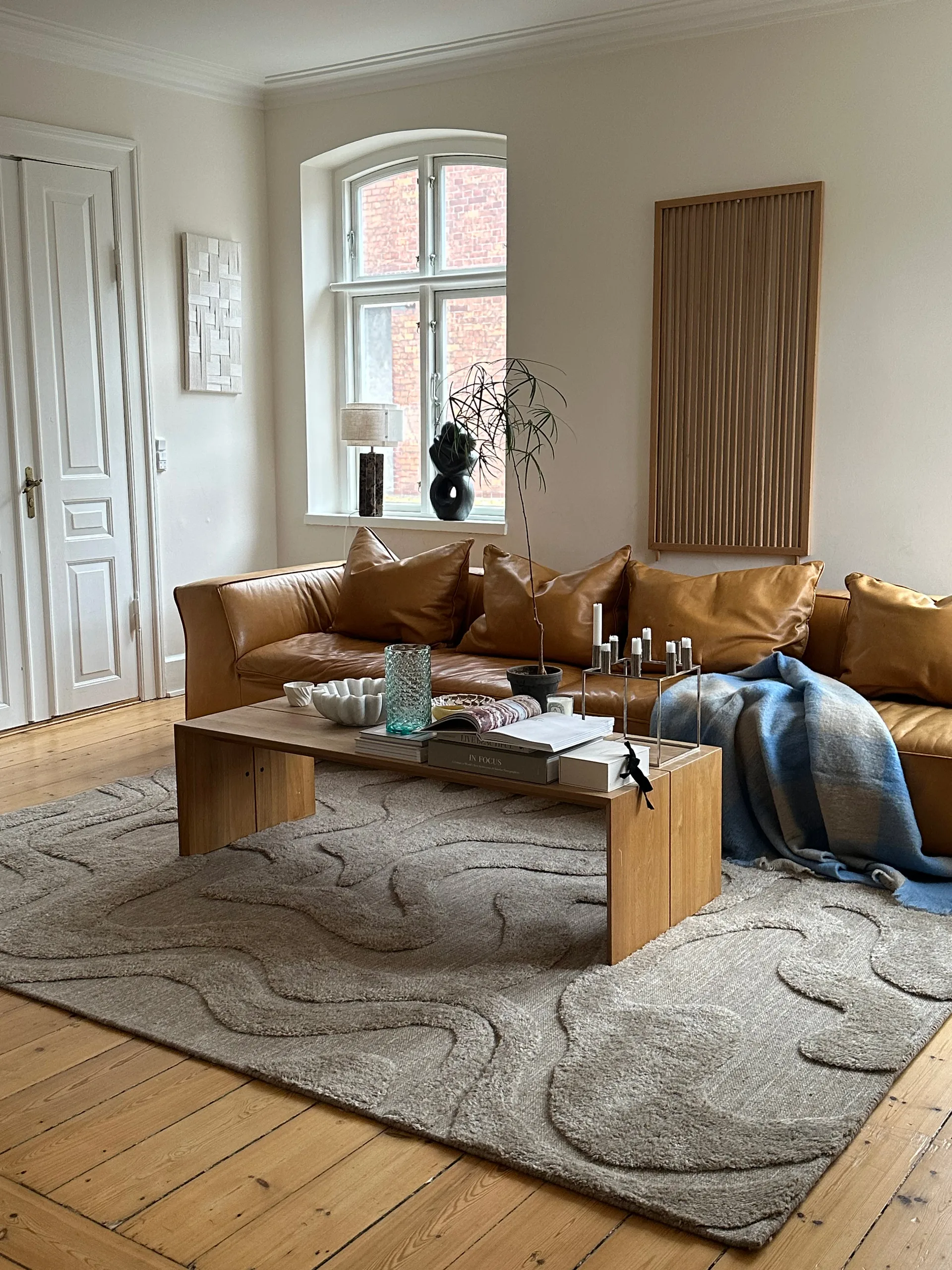 Tapis en laine Norlander 200x300 cm, Beige-melange Tinted