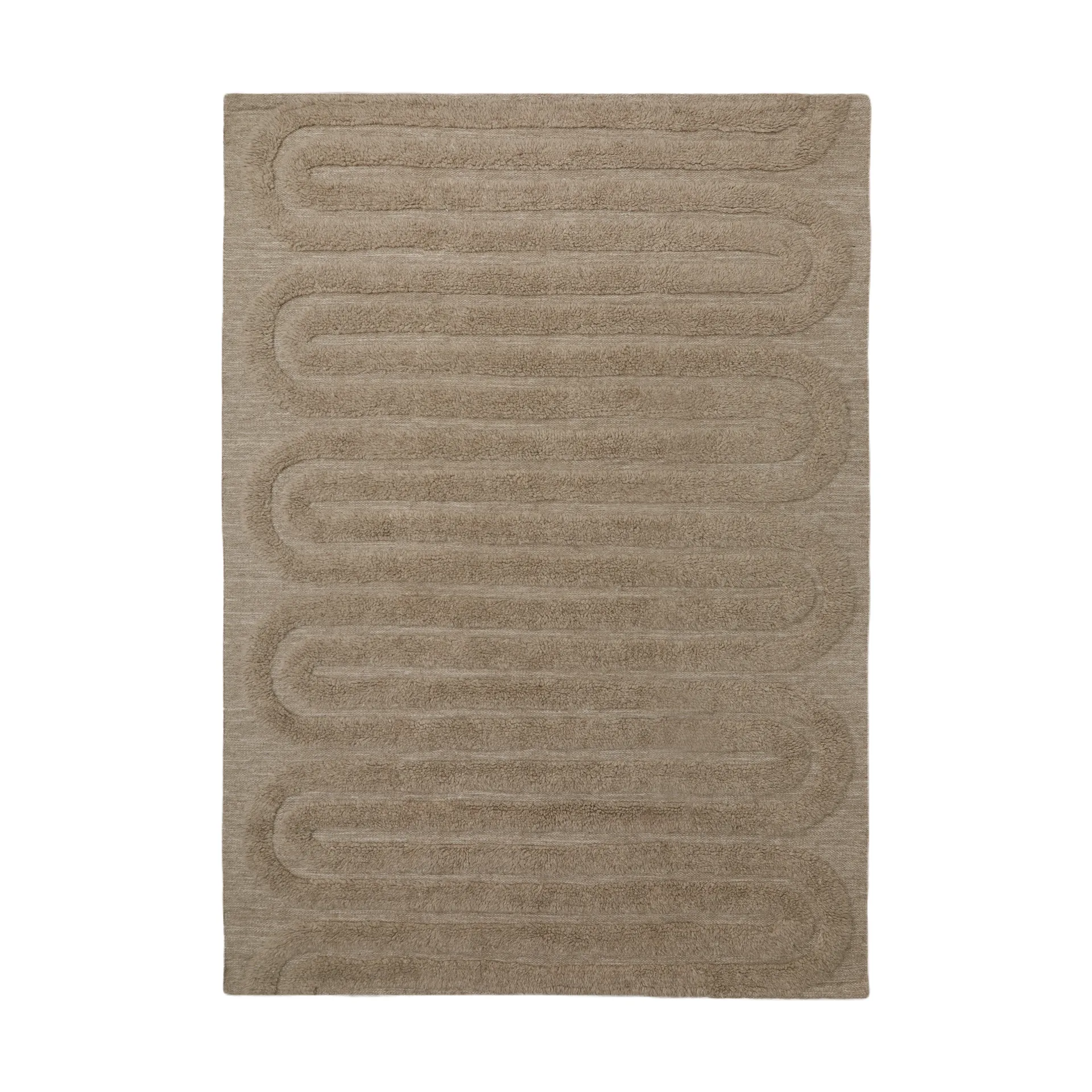 Tapis en laine Riklund 160x230 cm, Beige-melange Tinted
