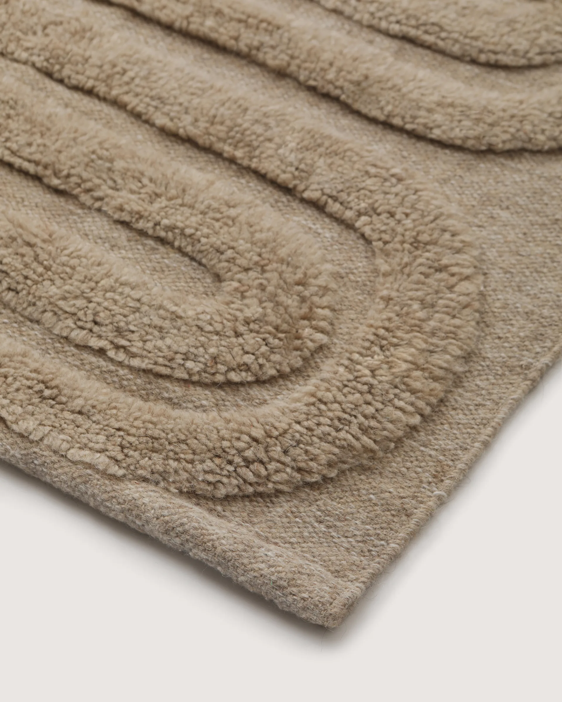 Tapis en laine Riklund 160x230 cm, Beige-melange Tinted