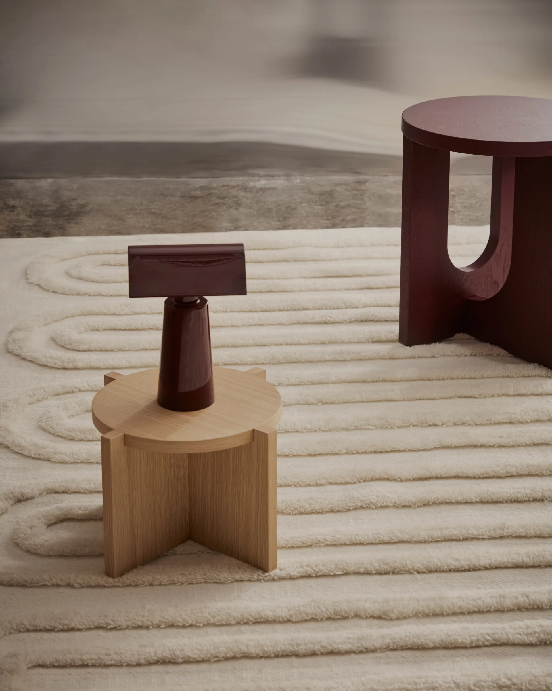 Tapis en laine Riklund 280x380 cm, Offwhite Tinted