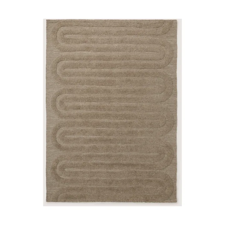 Tapis en laine Riklund - Beige-melange, 250x350 cm - Tinted