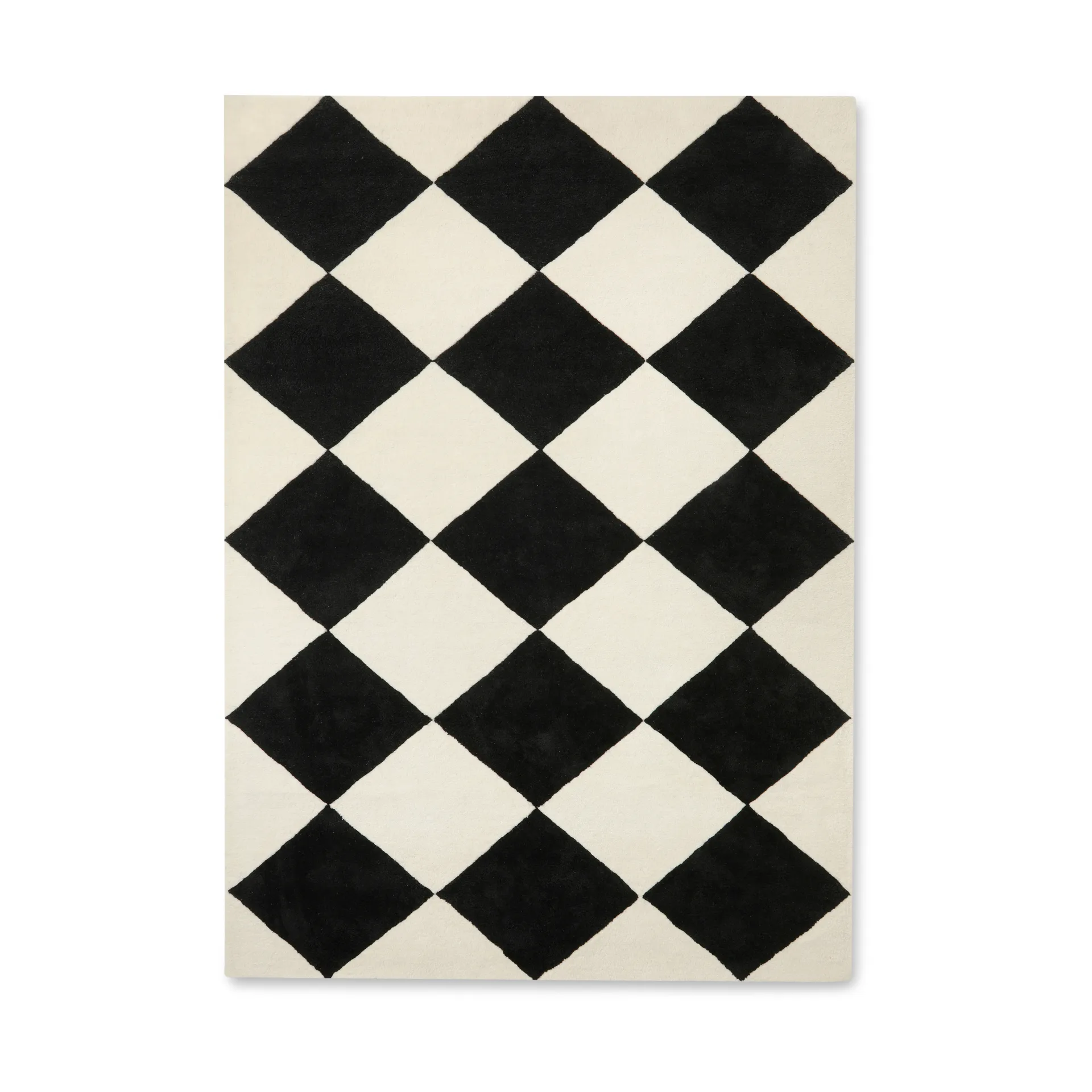 Tapis en laine Tenman 170x240 cm, Black-white Tinted