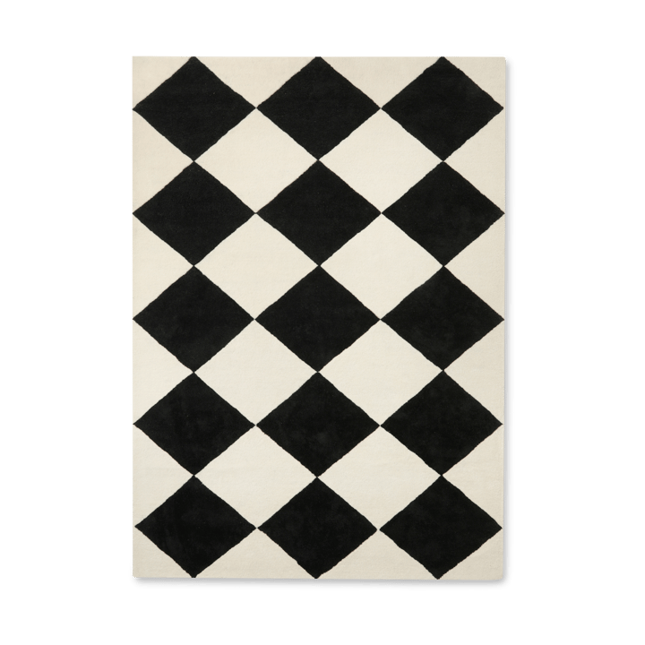 Tapis en laine Tenman 170x240 cm - Black-white - Tinted