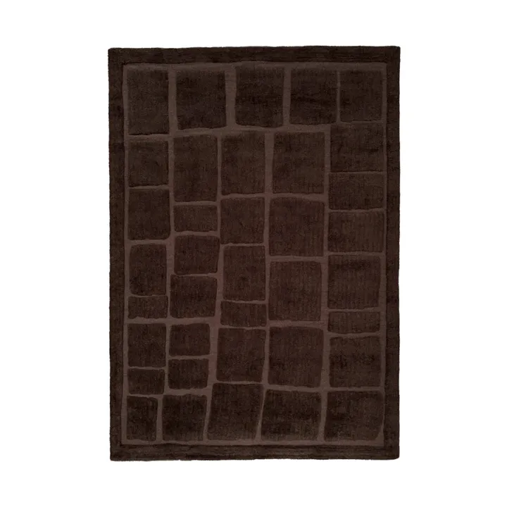 Tapis en laine Wandel - Brown, 200x300 cm - Tinted