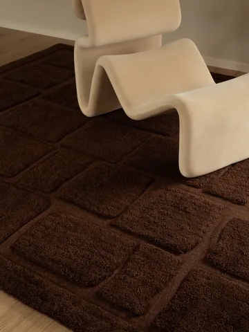 Tapis en laine Wandel - Brown, 200x300 cm - Tinted