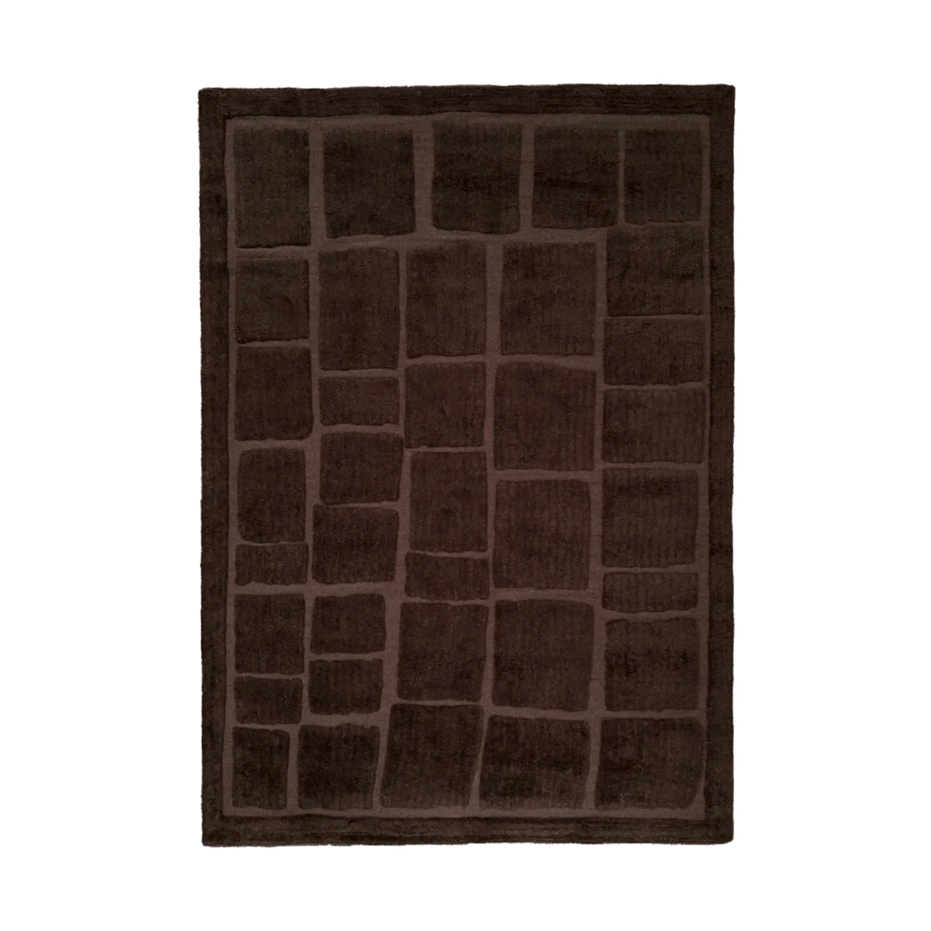 Tapis en laine Wandel, Brown, 250x350 cm Tinted