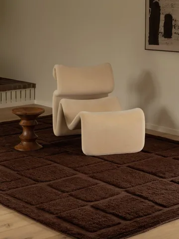 Tapis en laine Wandel - Brown, 250x350 cm - Tinted