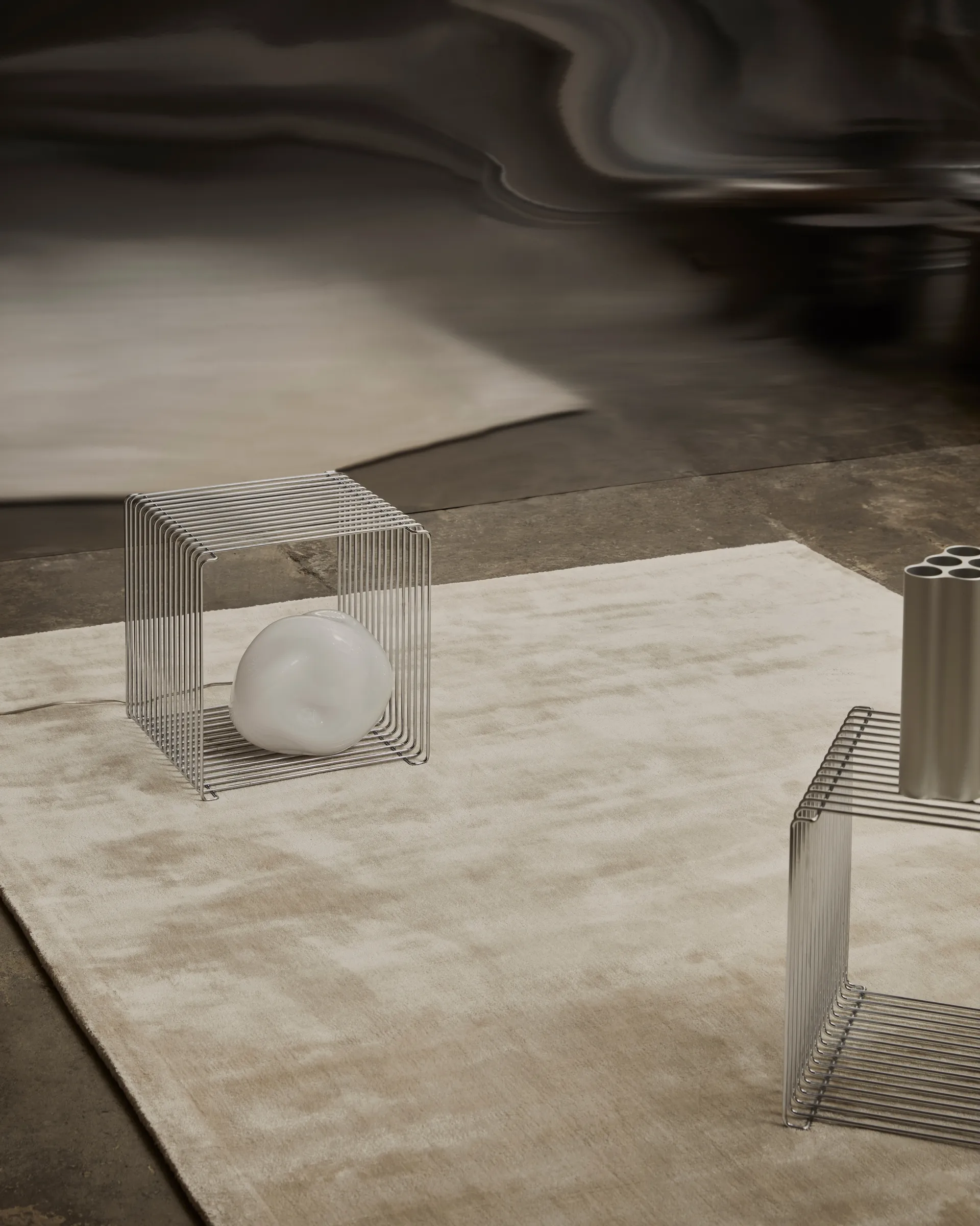 Tapis en viscose Backfjall 200x300 cm, Offwhite Tinted