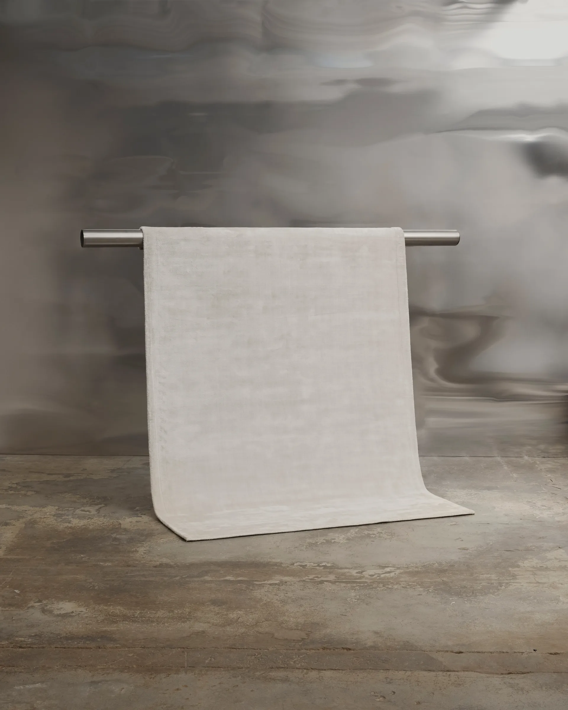Tapis en viscose Backfjall 250x350 cm, Offwhite Tinted