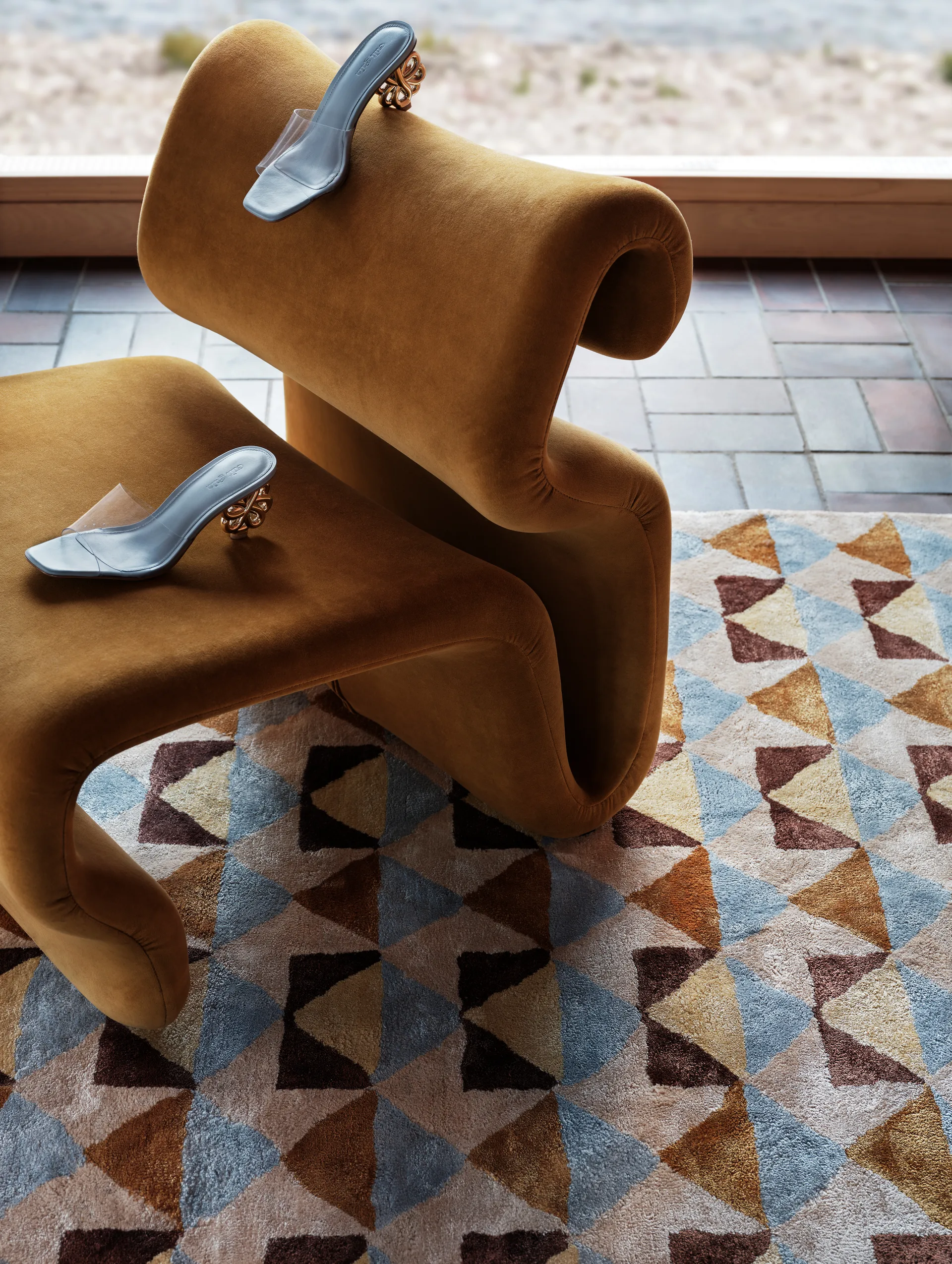 Tapis en viscose Mellin 170x240 cm, Multi Tinted