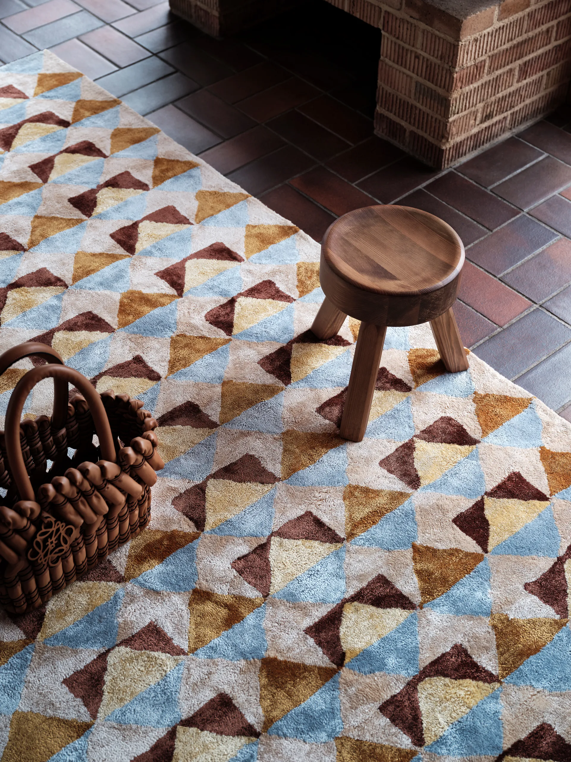 Tapis en viscose Mellin 170x240 cm, Multi Tinted
