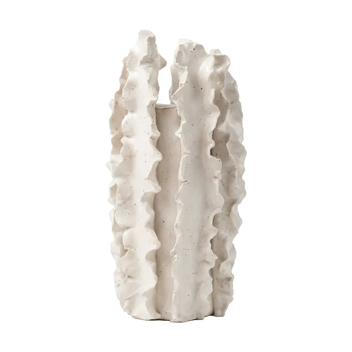 Vase Melera - Beige, 33x16 cm - Tinted