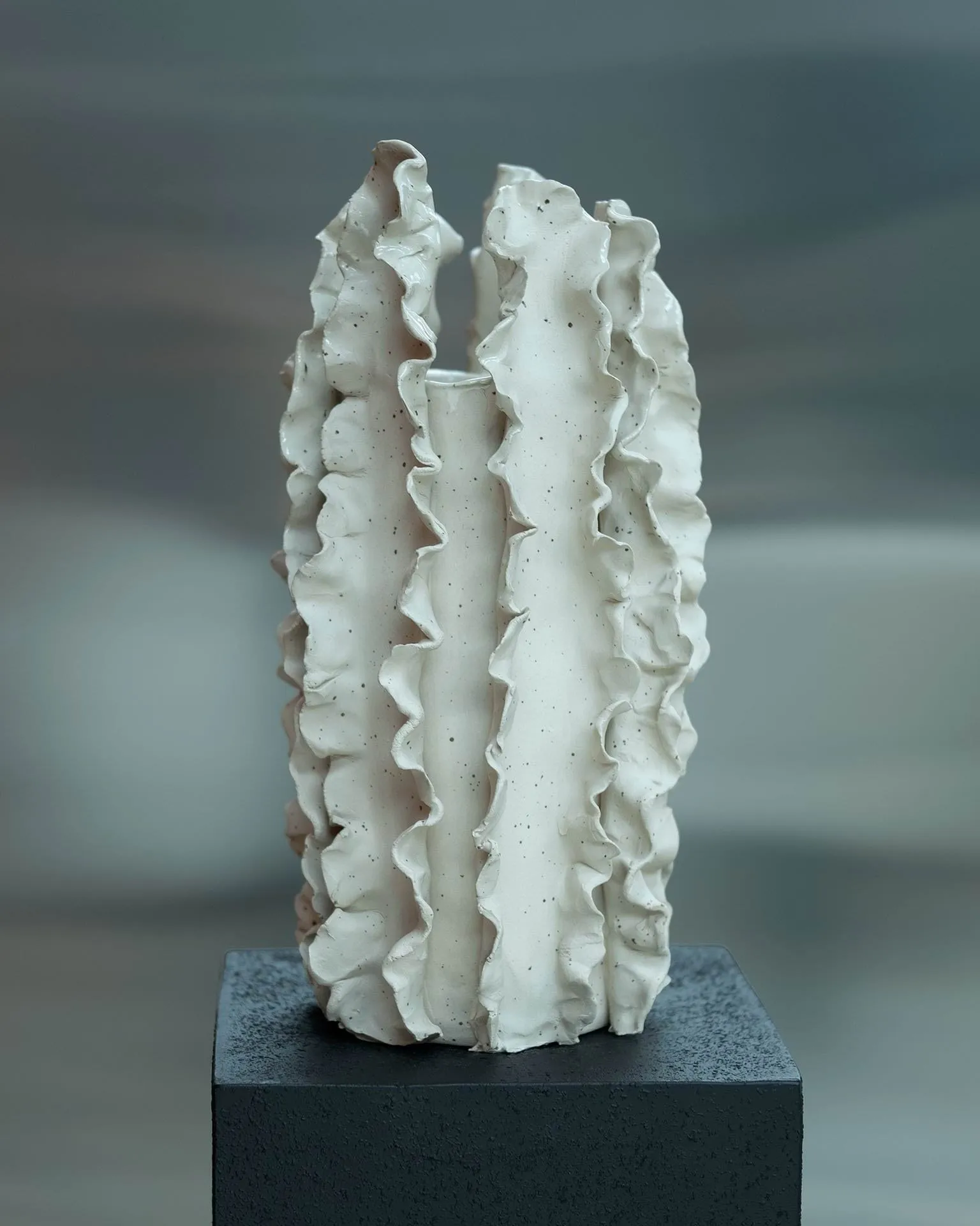 Vase Melera, Beige, 33x16 cm Tinted