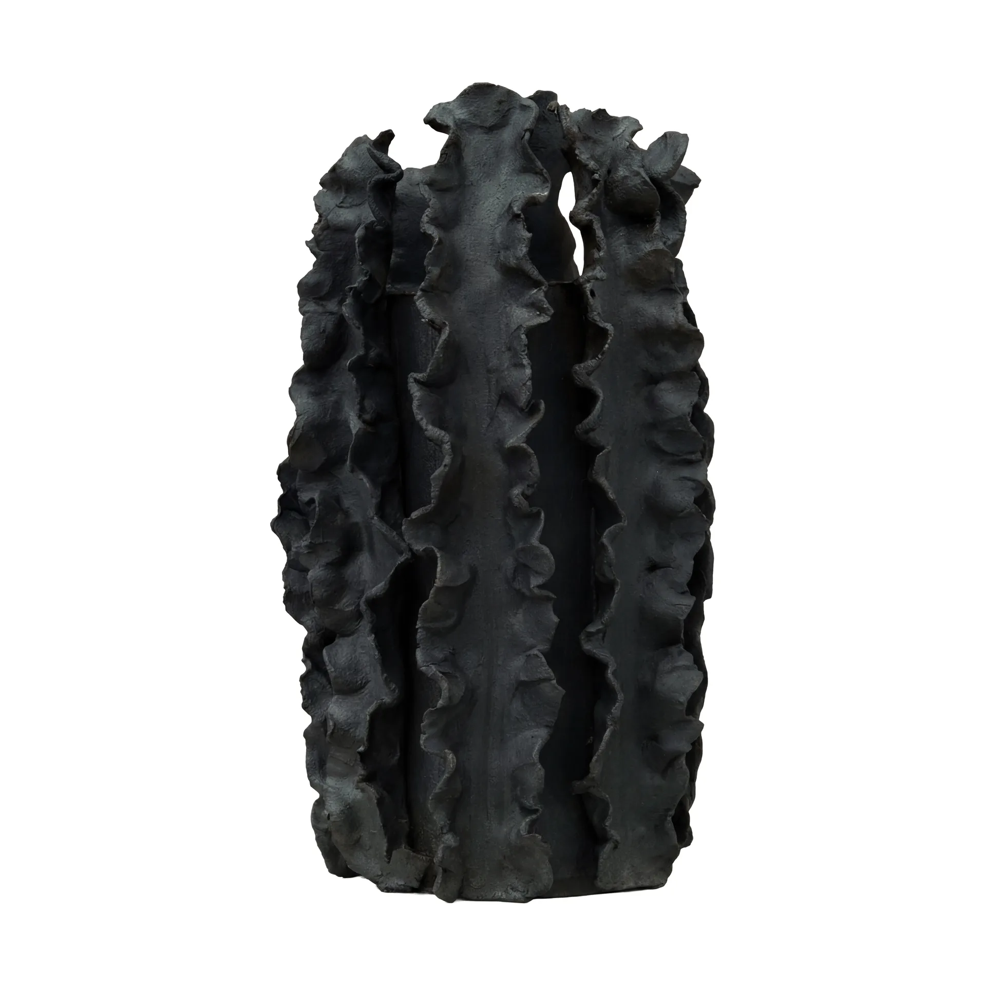 Vase Melera, Black, 33x16 cm Tinted