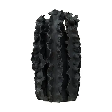 Vase Melera - Black, 33x16 cm - Tinted