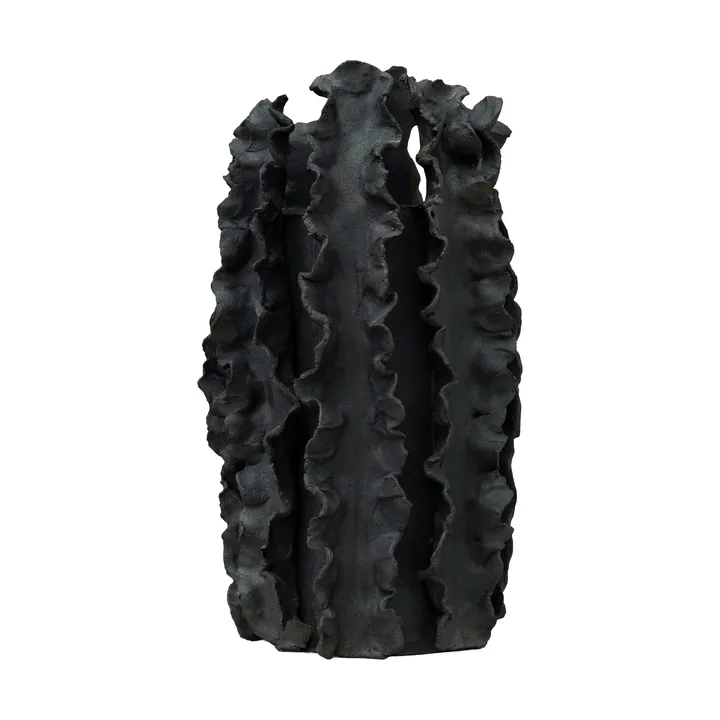 Vase Melera - Black, 33x16 cm - Tinted