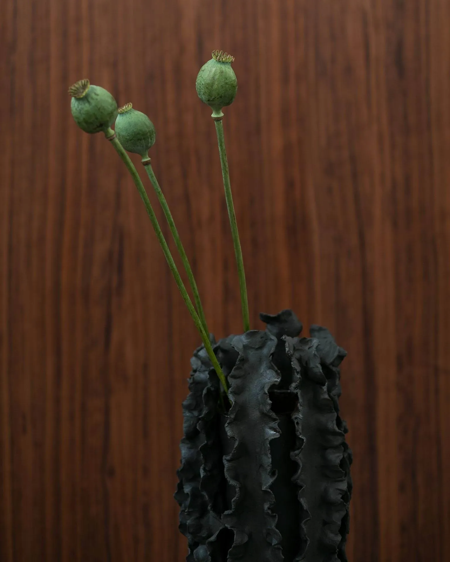 Vase Melera, Black, 33x16 cm Tinted