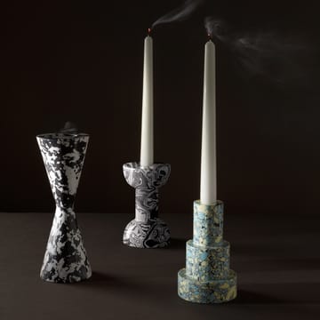 Bougeoir double cône Swirl Cone - Noir-blanc - Tom Dixon