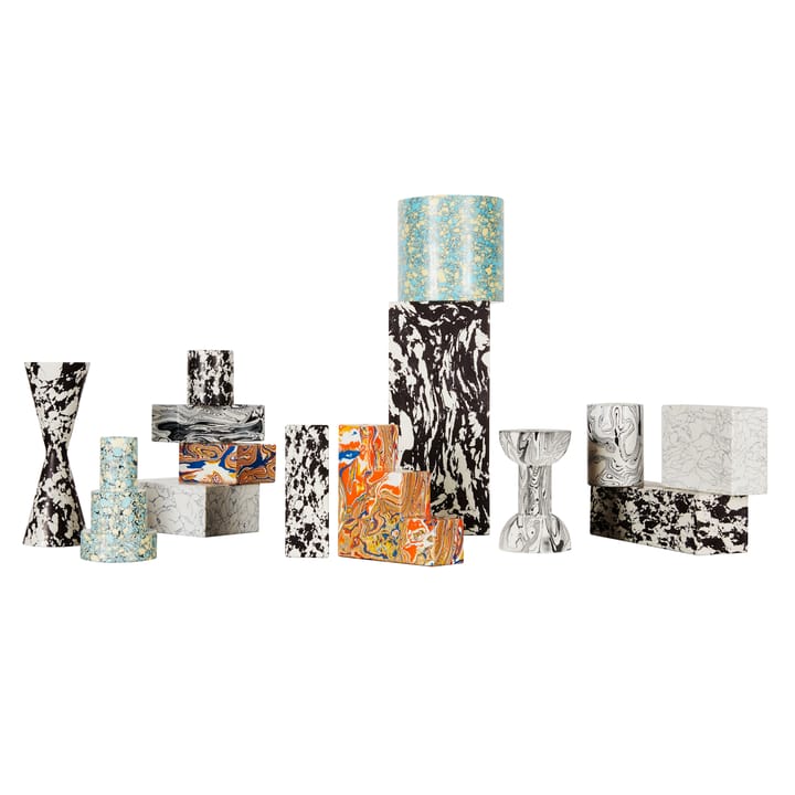 Bougeoir double cône Swirl Cone - Noir-blanc - Tom Dixon