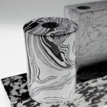 Bougeoir grande taille Swirl - Noir-blanc - Tom Dixon
