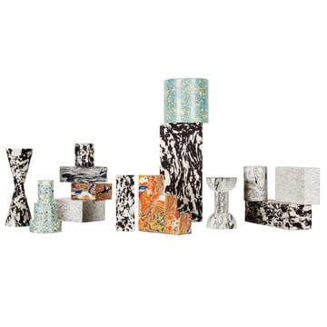 Bougeoir haltère Swirl Dumbbell - Noir-blanc - Tom Dixon