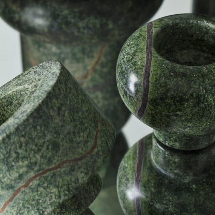 Bougeoir pour bougie chauffe-plat Rock lot de 3 - Vert - Tom Dixon