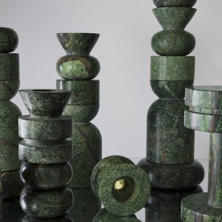 Bougeoir taille moyenne Rock - Vert - Tom Dixon