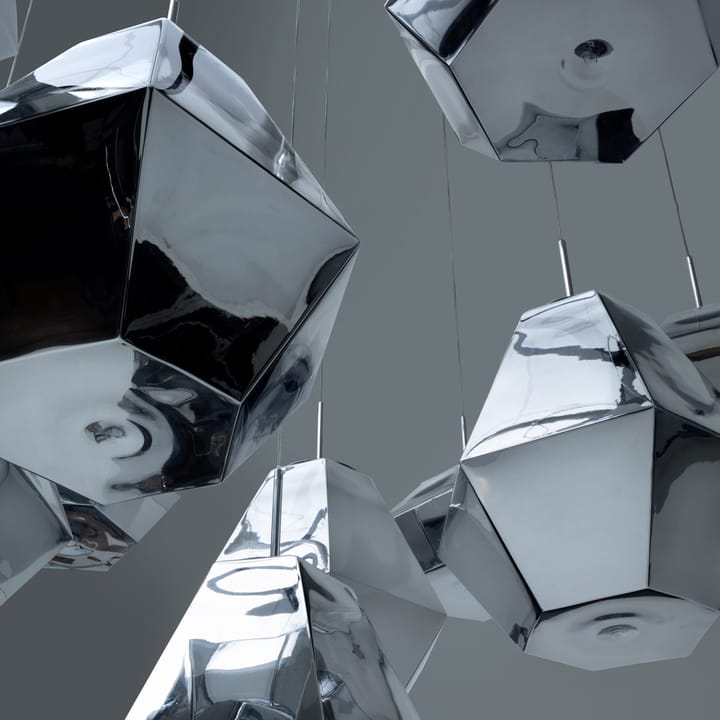 Grande suspension lumineuse Cut - Chrome - Tom Dixon