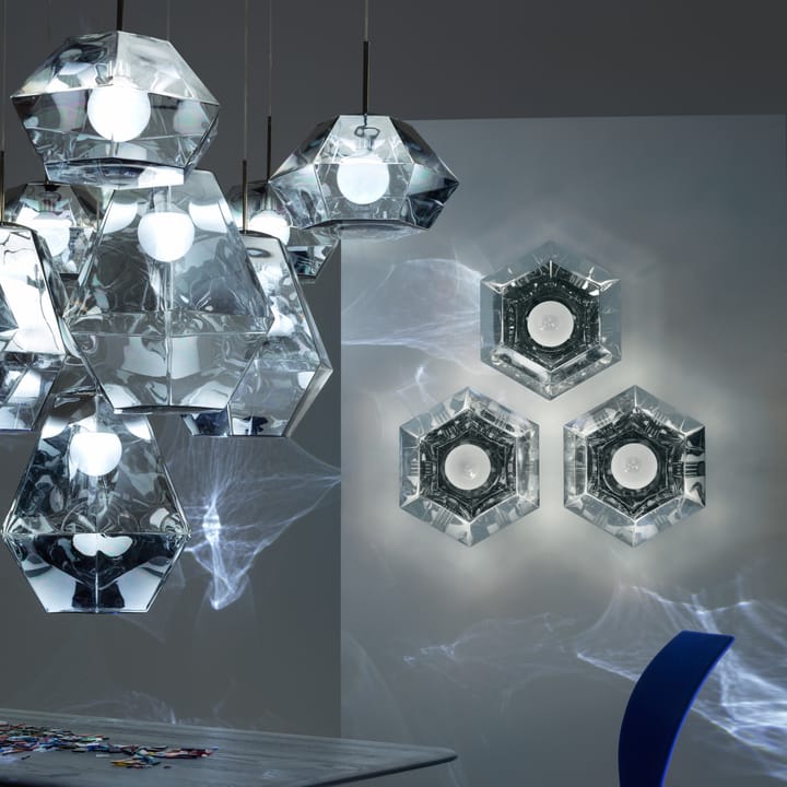 Grande suspension lumineuse Cut - Chrome - Tom Dixon