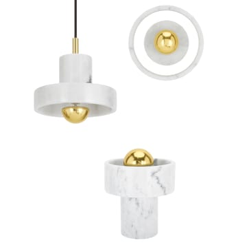 Lampe de table Stone - Marbre blanc - Tom Dixon