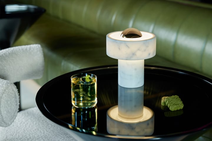 Lampe de table Stone Portable LED 19 cm
 - Marbre - Tom Dixon